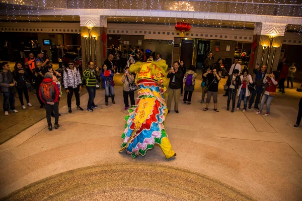 Chinese New Year Tradition show event, shot is selective focus with shallow depth of field. Photo taken on 27 January 2017 at Cairo Egypt