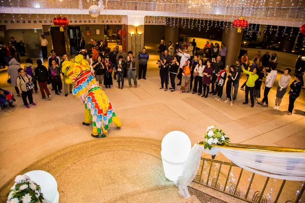 Chinese New Year Tradition show event, shot is selective focus with shallow depth of field. Photo taken on 27 January 2017 at Cairo Egypt