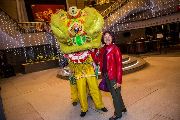 Chinese New Year Tradition show event, shot is selective focus with shallow depth of field. Photo taken on 27 January 2017 at Cairo Egypt