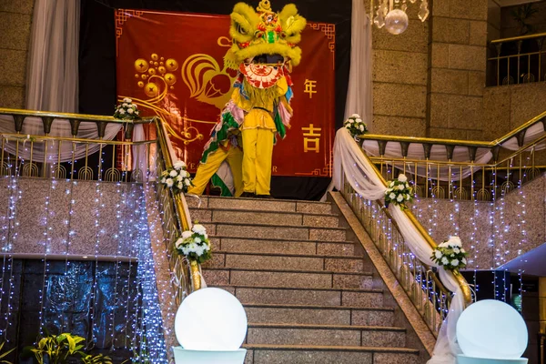 Chinese New Year Tradition show event, shot is selective focus with shallow depth of field. Photo taken on 27 January 2017 at Cairo Egypt