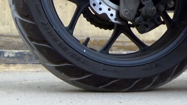 Full Video Footage Motorcycle Safety Gear Speed Start Taken July — Video Stock