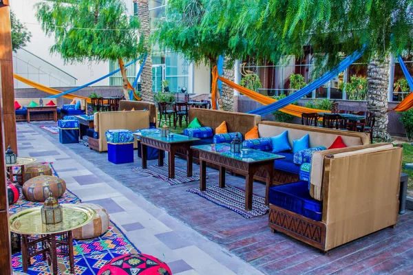 Ramazan çadırı dekorasyon fotoğrafçılığı, fotoğraf seçici odak alan derinliği sığ. Kahire Mısır 'da çekildi