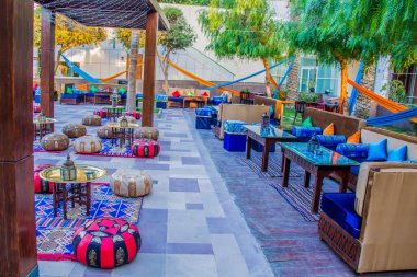 Ramazan çadırı dekorasyon fotoğrafçılığı, fotoğraf seçici odak alan derinliği sığ. Kahire Mısır 'da çekildi