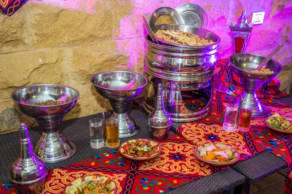 Ramadan Oriental Egyptian Food Photography Koshary Essen Frühstück Oder Mittag — Stockfoto