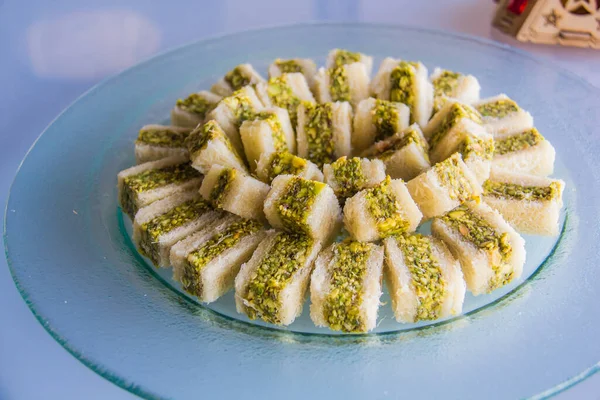 Ramadan Oriental Dessert Photographie Alimentaire Photo Est Mise Point Sélective — Photo