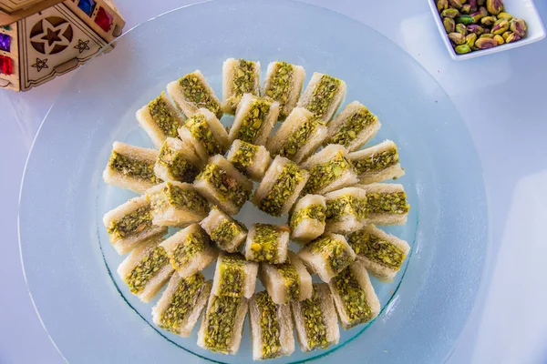 Ramadan Orientalische Dessertfotografie Foto Ist Selektiver Fokus Mit Geringer Schärfentiefe — Stockfoto