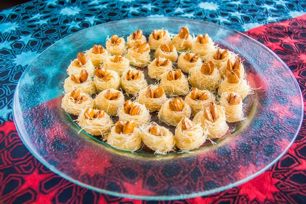 Ramadan Oriental Fotografia Dessert Cibo Foto Messa Fuoco Selettiva Con — Foto Stock