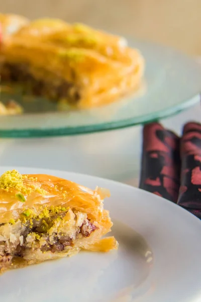 Ramadan Oriental Dessertfotografering Foto Selektiv Fokusering Med Liten Dybde Feltet – stockfoto