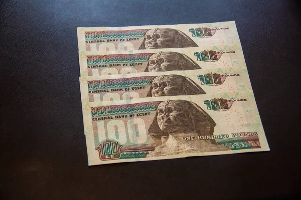Ägyptisches Geld Ägyptisches Pfund Aufnahme Ist Selektiver Fokus Mit Geringer — Stockfoto
