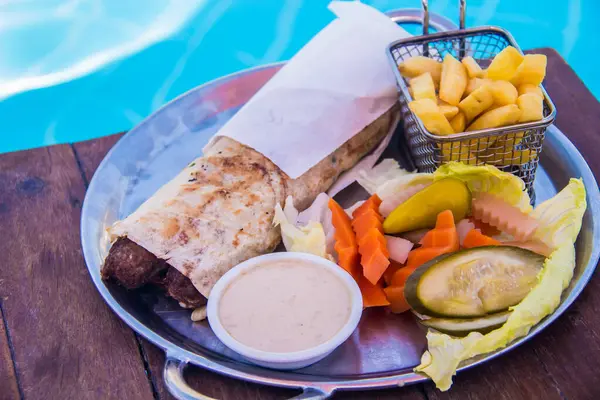 Tasty and Delecious food Fotography art shots, Photos is selective focus with shallow depth of field. shot taken on the pool of LeMeridien Hotel at Cairo Egypt