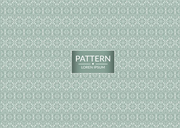Texture Élégante Géométrique Sans Couture Géométrique Textile Motif Floral Fond — Image vectorielle