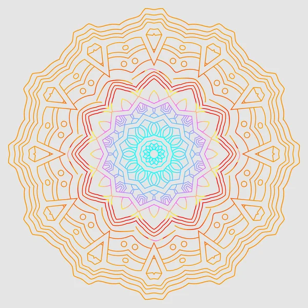 Hermoso Diseño Adorno Mandala Con Elemento Círculo Geométrico Hecho Vectorrealista — Vector de stock