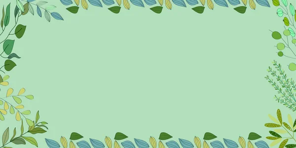 Анотація Квіткового Мистецтва Вектор Фону Квітковий Стиль Шпалери Ботанічним Листям — стоковий вектор