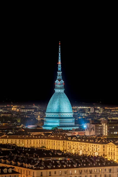 stock image Mole Antonelliana by night, Turin, Italy.