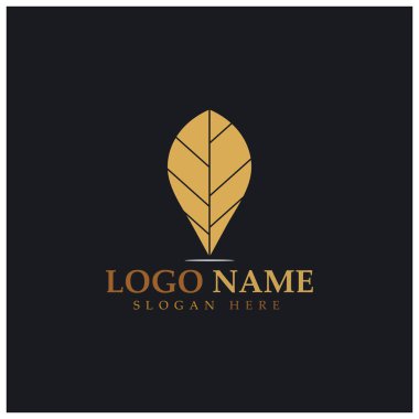 tobacco leaf logo,tobacco field and tobacco cigarette logo .With easy and simple editing.