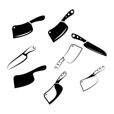 butcher knife vintage logo illustration,chef knife logo template,for business,badges,restaurants,abattoirs,butcher shops,cafes,brands,and knife shops.With modern simple minimalist vector concept.