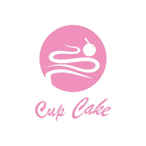 Cupcake Logo Design Vector Illustration Template Cupcake Bakery Icon Cake — Stock Vector