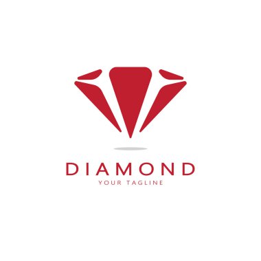 Diamond Logo Şablonu vektör çizimi tasarımı
