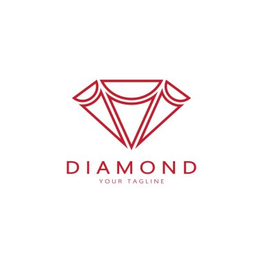 Diamond Logo Şablonu vektör çizimi tasarımı