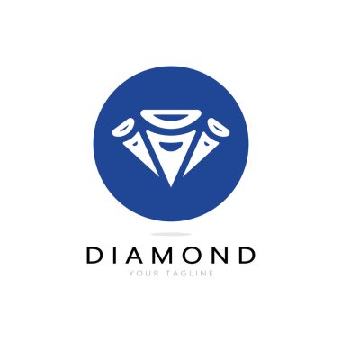 Diamond Logo Şablonu vektör çizimi tasarımı