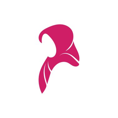 tesettür logosu basit tasarım vektör güzelliği, moda, muslimah
