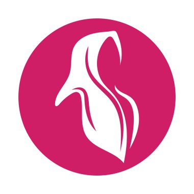 tesettür logosu basit tasarım vektör güzelliği, moda, muslimah