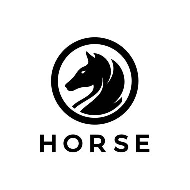 At, papaz, piyon, bakan ve kaleli satranç stratejisi logosu. Satranç turnuvası logosu, satranç takımı, satranç şampiyonluğu, satranç oyunu uygulaması.