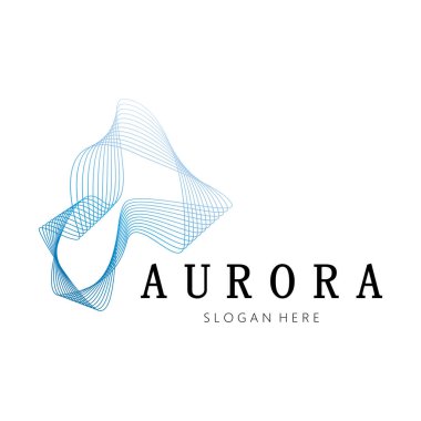 aurora logo design icon illustration vector template