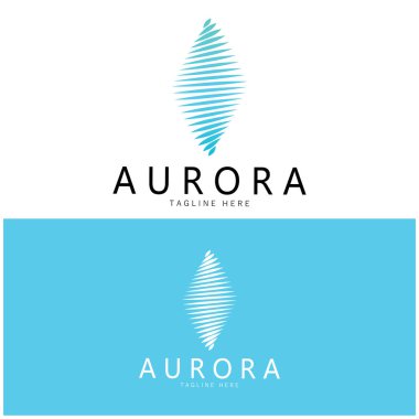 aurora logo design icon illustration vector template