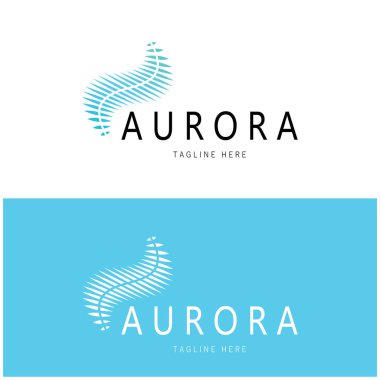 aurora logo design icon illustration vector template