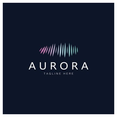 aurora logo design icon illustration vector template