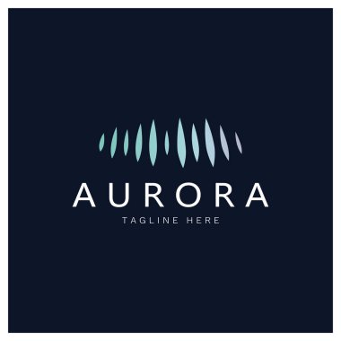 aurora logo design icon illustration vector template