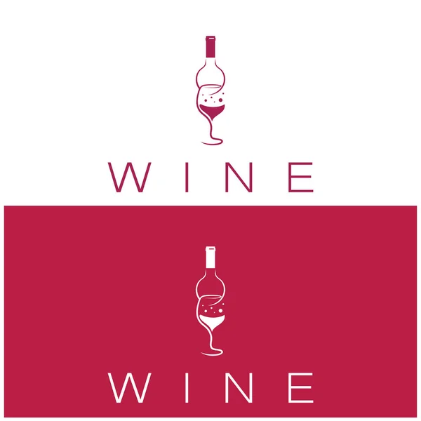 葡萄酒标识设计模板 图标向量的矢量说明 — 图库矢量图片