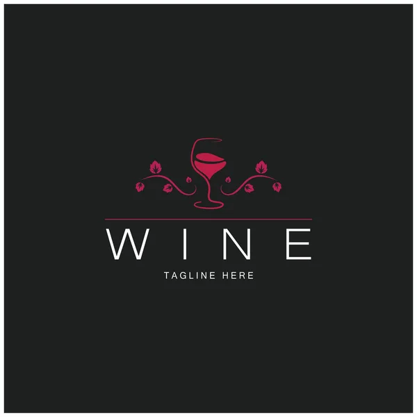 Mal Utforming Vinens Logo Vektorillustrasjon Ikonvektor – stockvektor