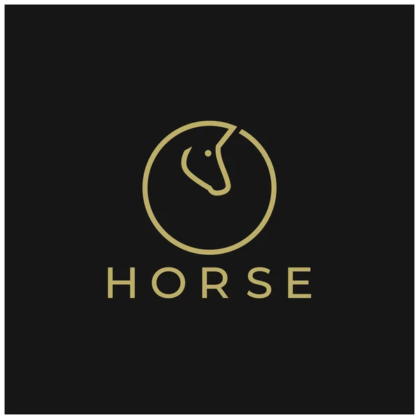 Schaak Strategie Spel Logo Met Paard Koning Pion Minister Toren — Stockvector