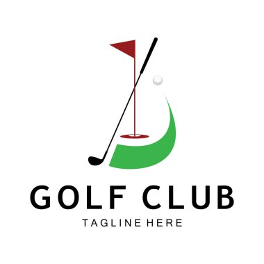 Golf topu logosu, Golf tasarımı logosu, profesyonel golf takımı için logo, golf kulübü, turnuva, golf mağazası işi, golf sahası, etkinlik