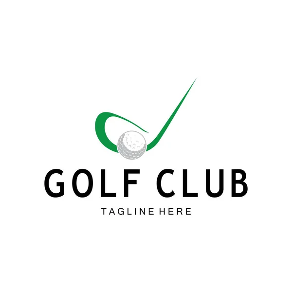 ゴルフボールロゴ ゴルフデザインスティックロゴ プロゴルフチーム ゴルフクラブ トーナメント ゴルフストアビジネス ゴルフコース イベントのロゴ — ストックベクタ