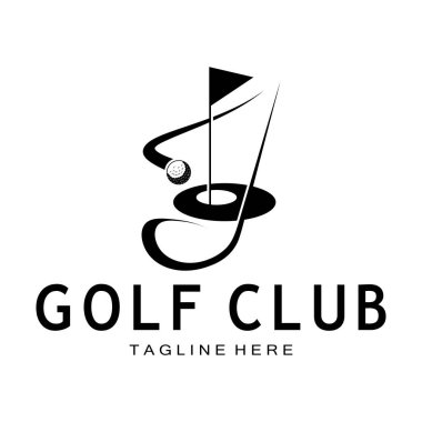 Golf topu logosu, Golf tasarımı logosu, profesyonel golf takımı için logo, golf kulübü, turnuva, golf mağazası işi, golf sahası, etkinlik