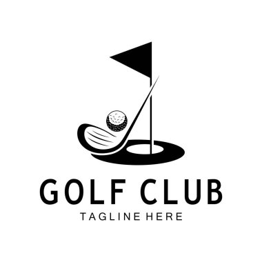 Golf topu logosu, Golf tasarımı logosu, profesyonel golf takımı için logo, golf kulübü, turnuva, golf mağazası işi, golf sahası, etkinlik