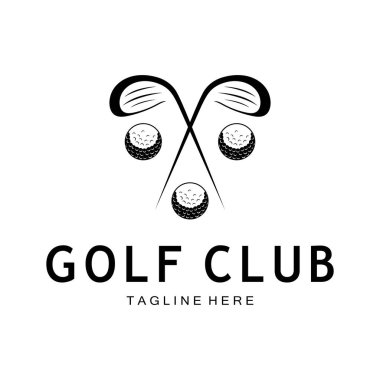 Golf topu logosu, Golf tasarımı logosu, profesyonel golf takımı için logo, golf kulübü, turnuva, golf mağazası işi, golf sahası, etkinlik
