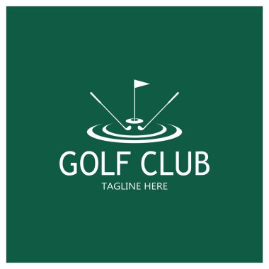 Golf topu logosu, Golf tasarımı logosu, profesyonel golf takımı için logo, golf kulübü, turnuva, golf mağazası işi, golf sahası, etkinlik