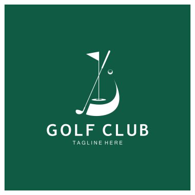 Golf topu logosu, Golf tasarımı logosu, profesyonel golf takımı için logo, golf kulübü, turnuva, golf mağazası işi, golf sahası, etkinlik