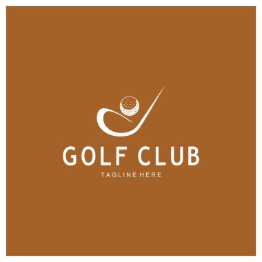 Golf topu logosu, Golf tasarımı logosu, profesyonel golf takımı için logo, golf kulübü, turnuva, golf mağazası işi, golf sahası, etkinlik