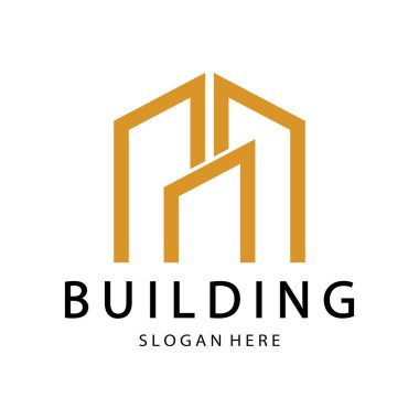 Logo vektör illüstrasyon tasarımı, Emlak logo şablonu, logo simgesi simgesi