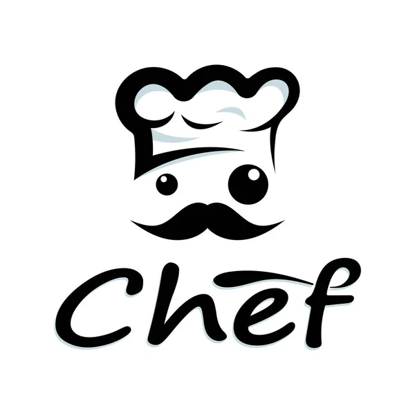 Logo Profesional Chef Cocinero Cocina Hat Negocios Cocinero Casa Restaurante — Vector de stock