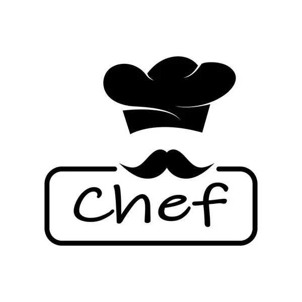 Professionele Logo Chef Kok Keuken Chef Kok Hat Het Bedrijfsleven — Stockvector