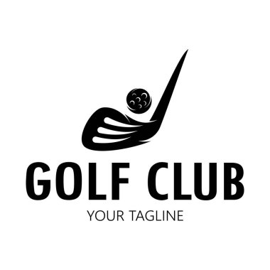 Golf topu logosu, Golf tasarımı logosu, profesyonel golf takımı için logo, golf kulübü, turnuva, golf mağazası işi, golf sahası, etkinlik