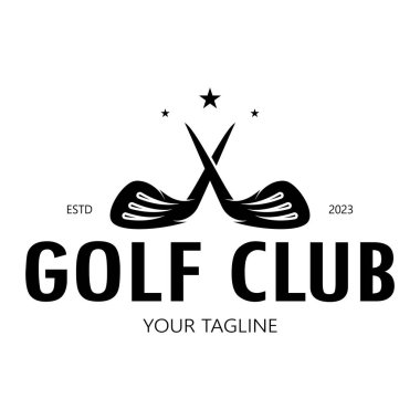 Golf topu logosu, Golf tasarımı logosu, profesyonel golf takımı için logo, golf kulübü, turnuva, golf mağazası işi, golf sahası, etkinlik