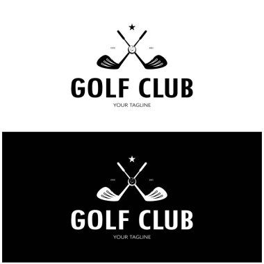 Golf topu logosu, Golf tasarımı logosu, profesyonel golf takımı için logo, golf kulübü, turnuva, golf mağazası işi, golf sahası, etkinlik