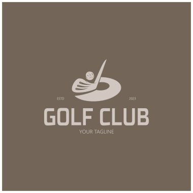 Golf topu logosu, Golf tasarımı logosu, profesyonel golf takımı için logo, golf kulübü, turnuva, golf mağazası işi, golf sahası, etkinlik